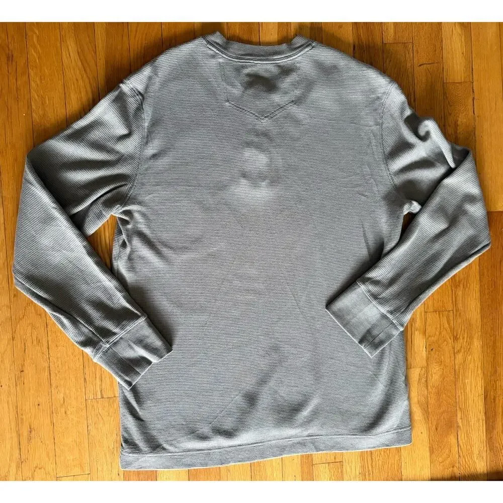 Eddie Bauer, Thermal Henley Waffle Knit - Large - Light Brown, Dexter Kill Shirt